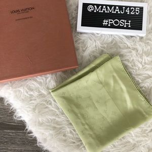 Louis Vuitton authentic scarf 34 x 34 EUC